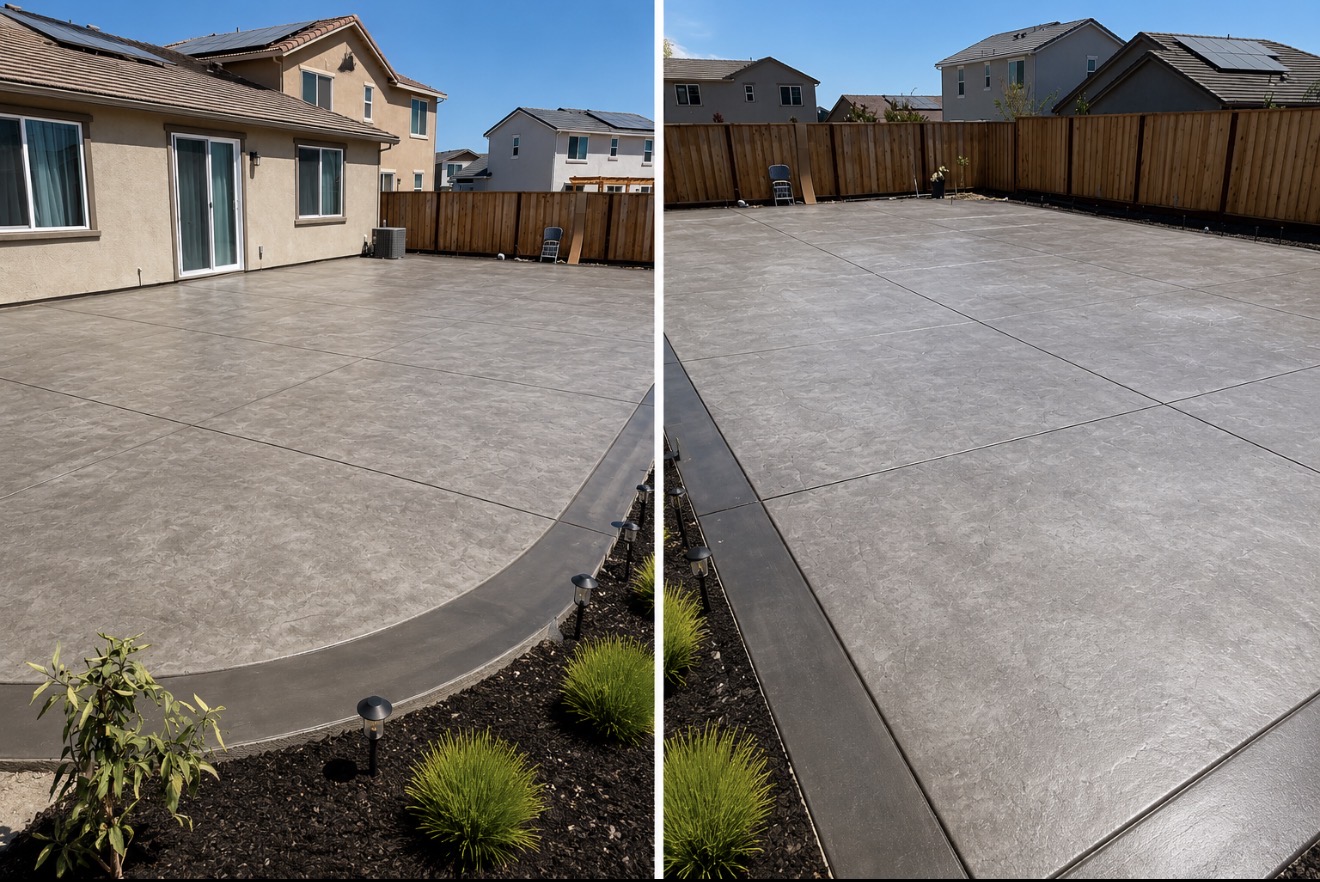 Tri-Valley Concrete patio and flatwork project